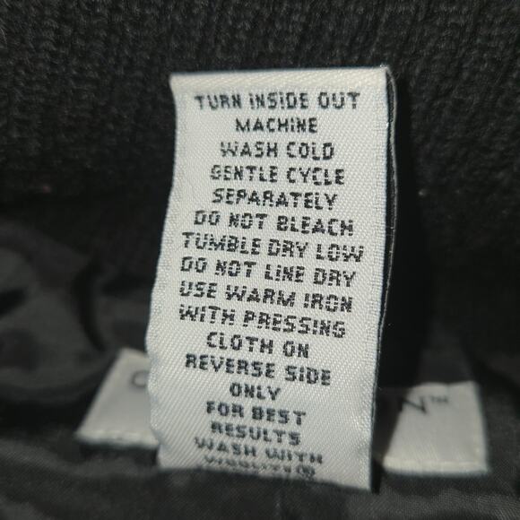 Covington Women Medium Leather Coat Elbow Patches Chocolate Brown Knit Zip Y2K - Picture 12 of 12